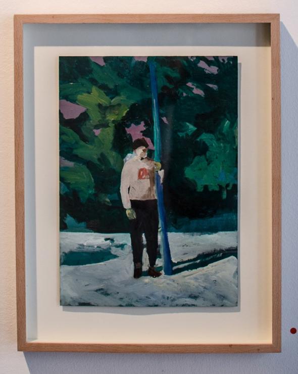 Snowman Oil on Paper 21x29,7 Snowman Oil on Paper 21x29,7