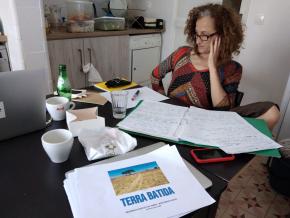 Vera Mantero na residência do Espaço do Tempo, Montemor-o-Novo, julho 2020